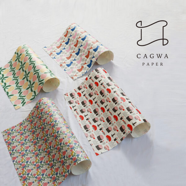 ペーパーブランド「CAGWA」和紙包装紙シリーズが誕生しました！